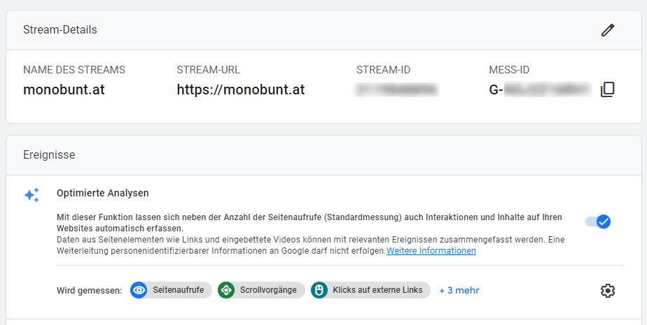 Datenstream GA4