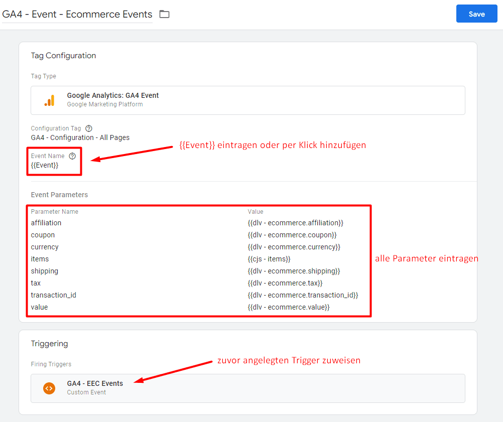 GA4 Ecommerce Events