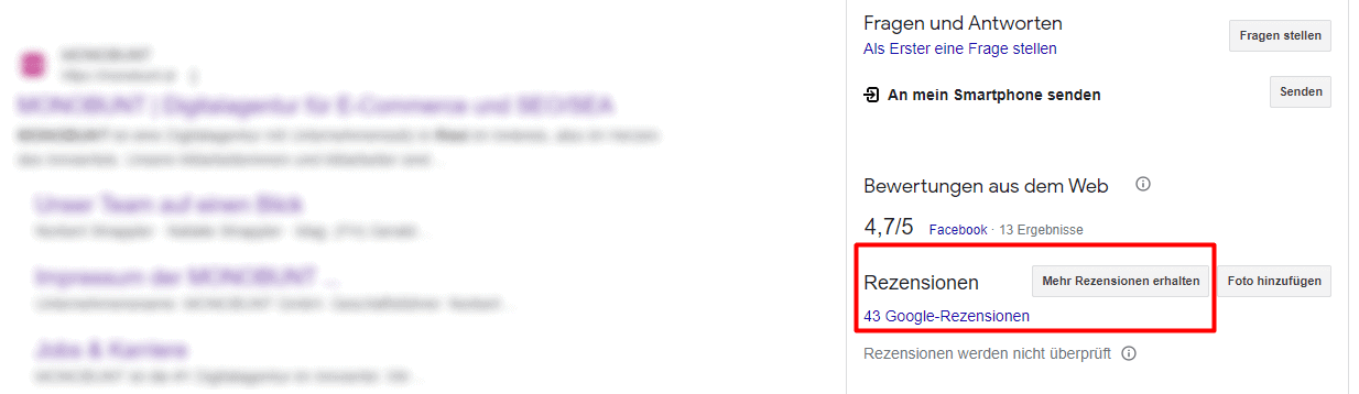Google Rezensionen