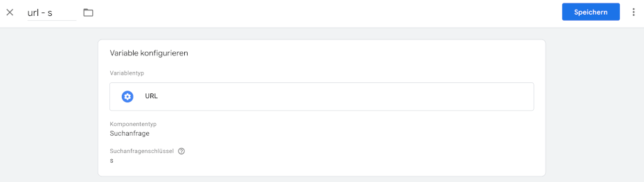 GTM URL Suchabfrage