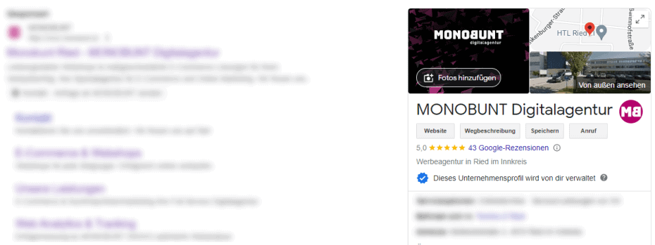 MONOBUNT Google Unternehmensprofil