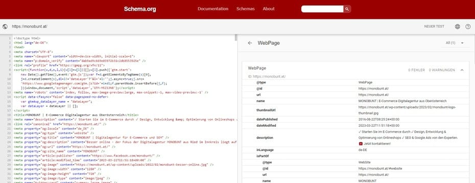 Schema Validator monobunt.at