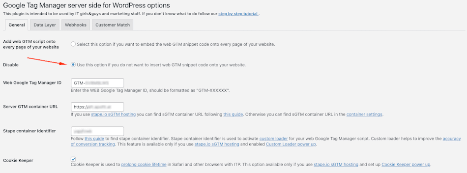 Stape Conversion Tracking Plugin