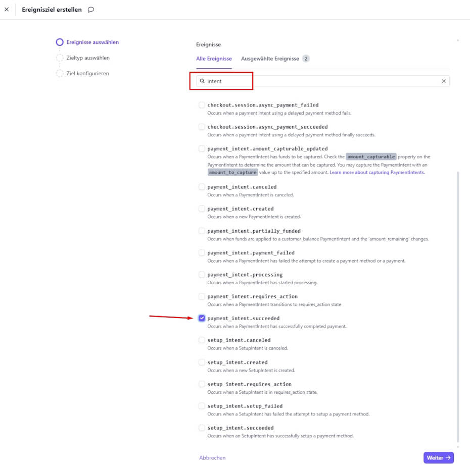 Stripe Webhook - payment_intent.succeeded