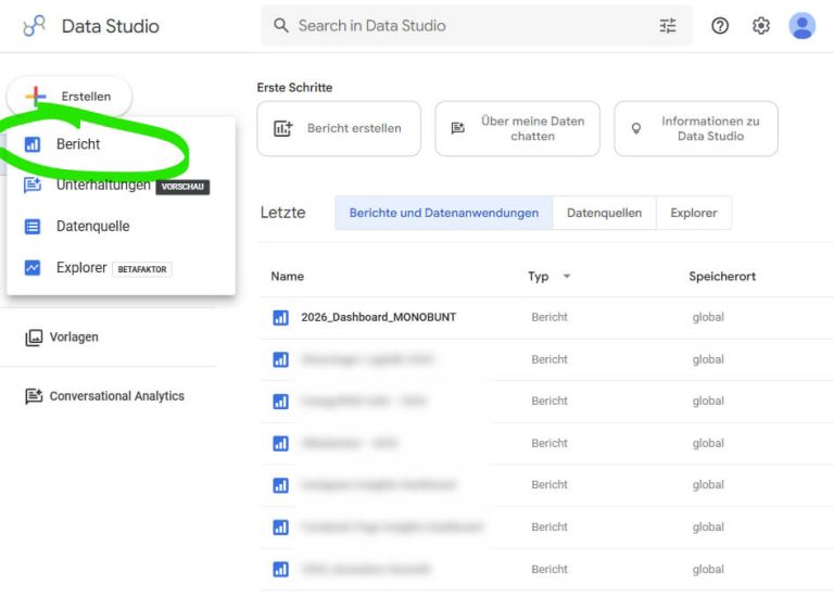 Google Data Studio Reports