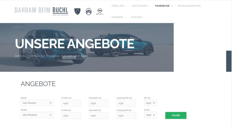 Autohaus Büchl - Unsere Angebote