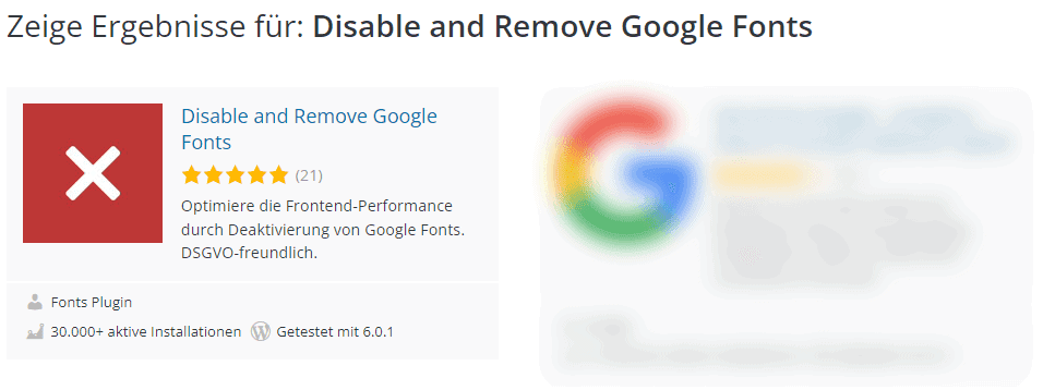 Disable and Remove Google Fonts
