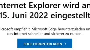 Das Ende des Internet Explorers