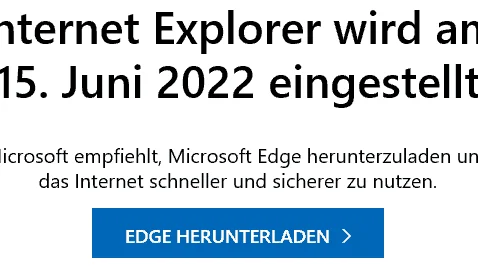 Das Ende des Internet Explorers