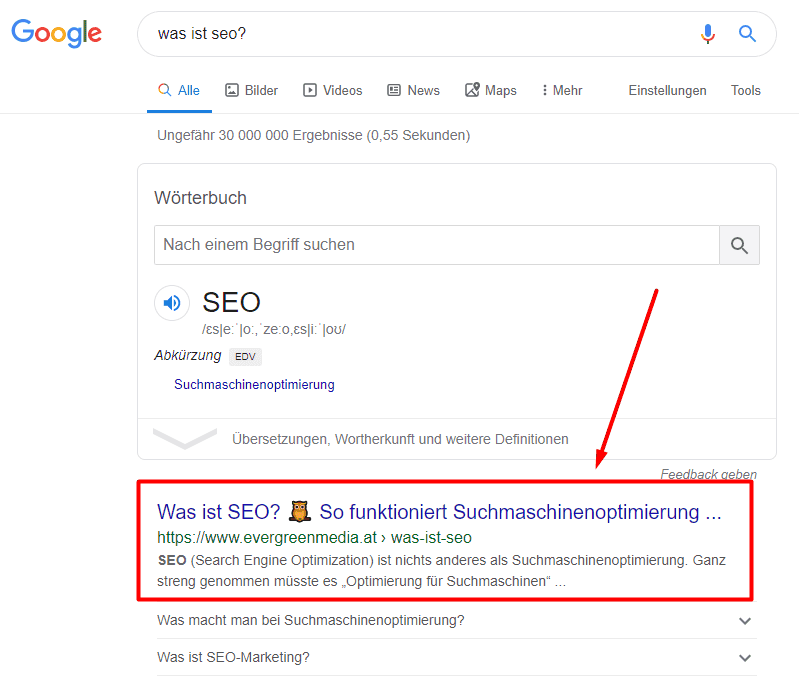 Featured Snippet