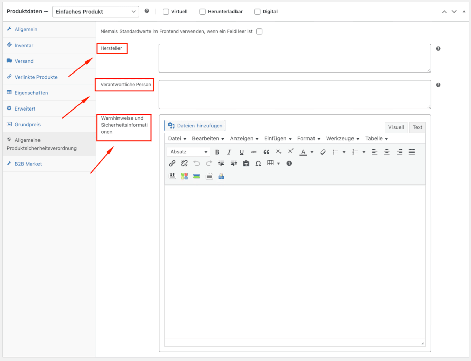 GPSR Marketpress in WooCommerce