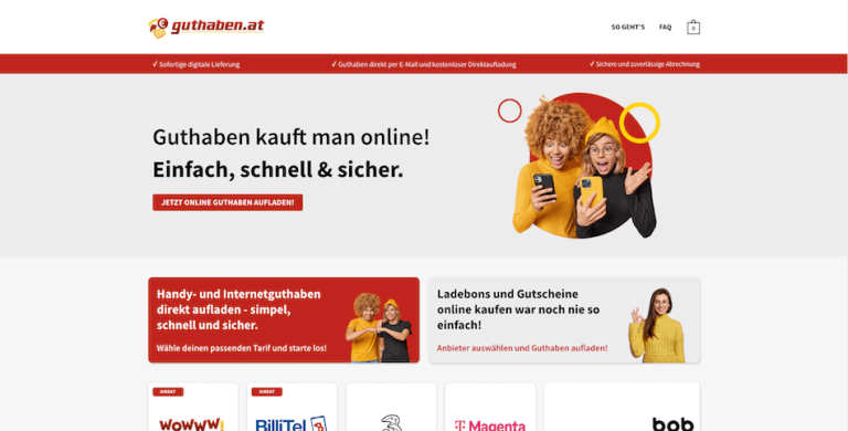 Startseite guthaben.at