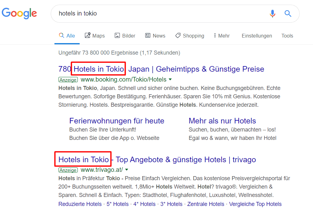 Hotels in Tokio