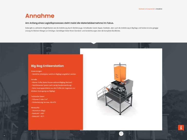 Geroldinger Screenshot Website