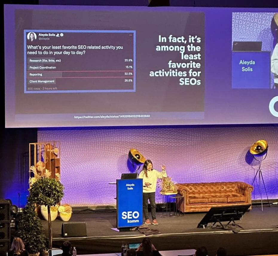 SEOkomm 2022 - Aleyda Solis - Taking your SEO reporting to the next level